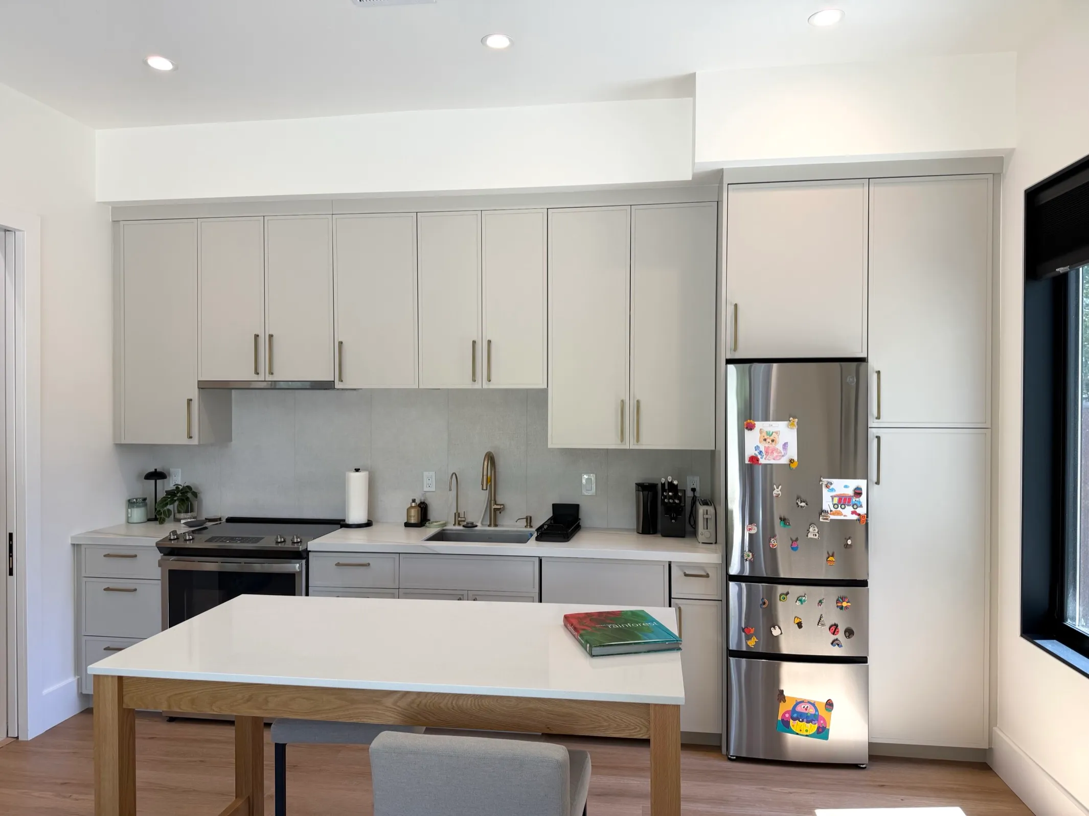 Interior of our ADU showing the mixed-use design
